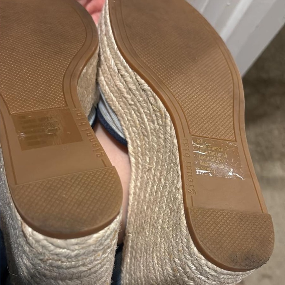 Beige Espadrille Wedge Sandals